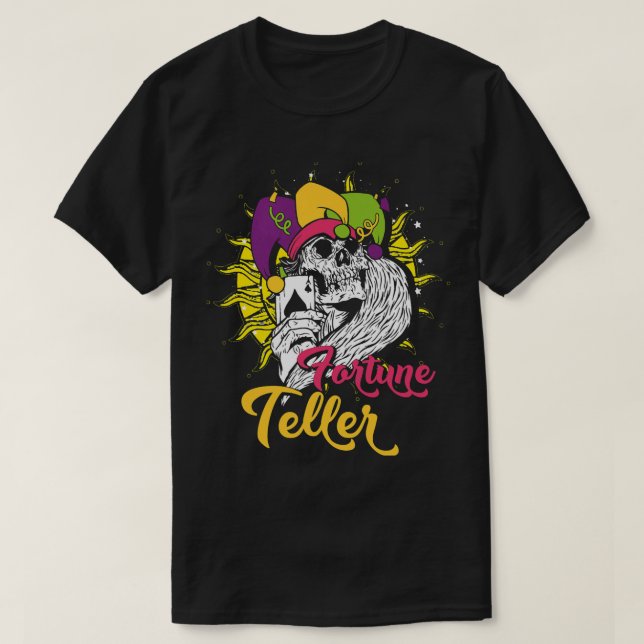Teller Magic Occult Tarot-kort T Shirt (Design framsida)