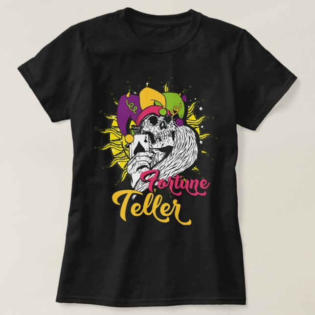 Teller Magic Occult Tarot-kort T Shirt (Design framsida)