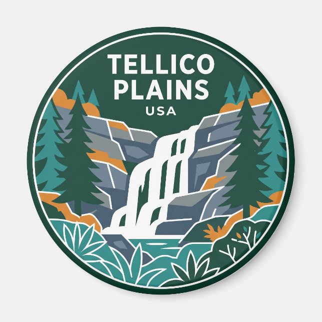 Tellico Plains Tennessee Magnet (Framsidan)