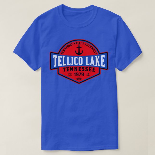 TELLICO SJÖ TENNESSEE BOATBOAT TENNESSEE VALL T SHIRT (Design framsida)
