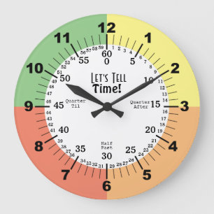 Telling Time Teacher och Classroom Verktyg Stor Klocka