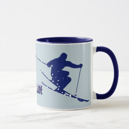 Telluride Blue Skier Mugg
