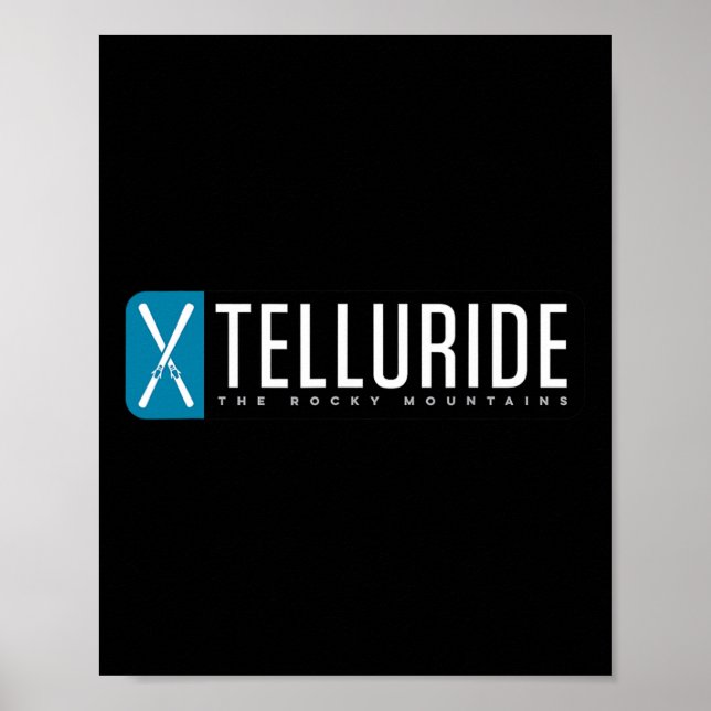 Telluride Colorado Berg Skidor  Poster (Framsidan)