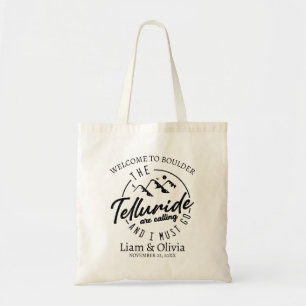Telluride Colorado Bröllop Välkommen Tygkasse