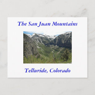 Telluride Colorado, de San Juan bergen Vykort