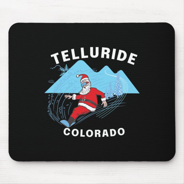 Telluride Colorado - Jultomten Snowboard Musmatta (Framsidan)