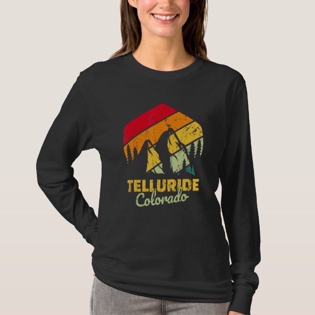 Telluride Colorado Mountain Bear T Shirt (Framsida)