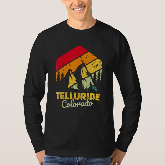 Telluride Colorado Mountain Bear T Shirt (Framsida)