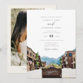 TELLURIDE Colorado Mountain Ski Travel Bröllop Inbjudningar