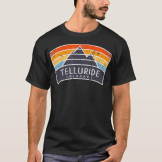 Telluride Colorado Mountain Vacation Art Graphic  T Shirt