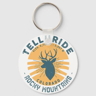 Telluride Colorado Mountains - Ski Souvenir Nyckelring