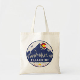 Telluride Colorado Retro Sunset Ski Souvenirs Tygkasse
