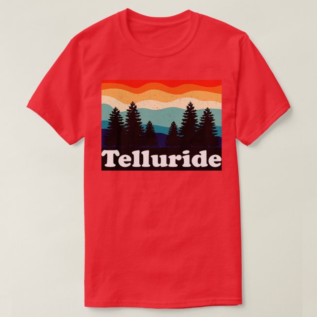 Telluride Colorado Retro T Shirt (Design framsida)