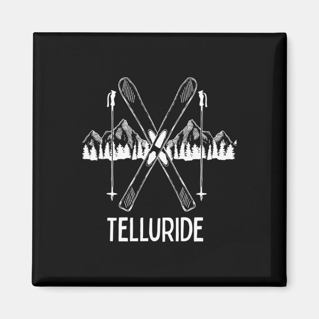 Telluride Colorado Rocky mountains Co Skiing Snowb Magnet (Framsidan)