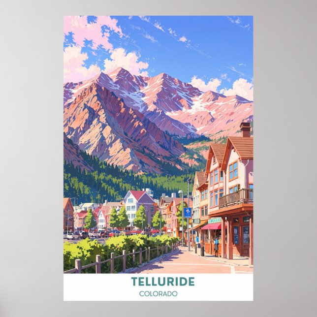 Telluride - Colorado - Scenia Walk Poster (Framsidan)