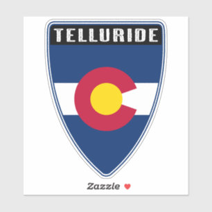 Telluride Colorado Shield Klistermärken