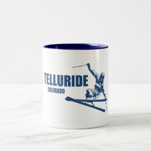 Telluride Colorado Skier Två-Tonad Mugg