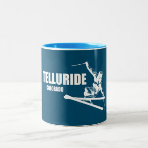Telluride Colorado Skier Två-Tonad Mugg