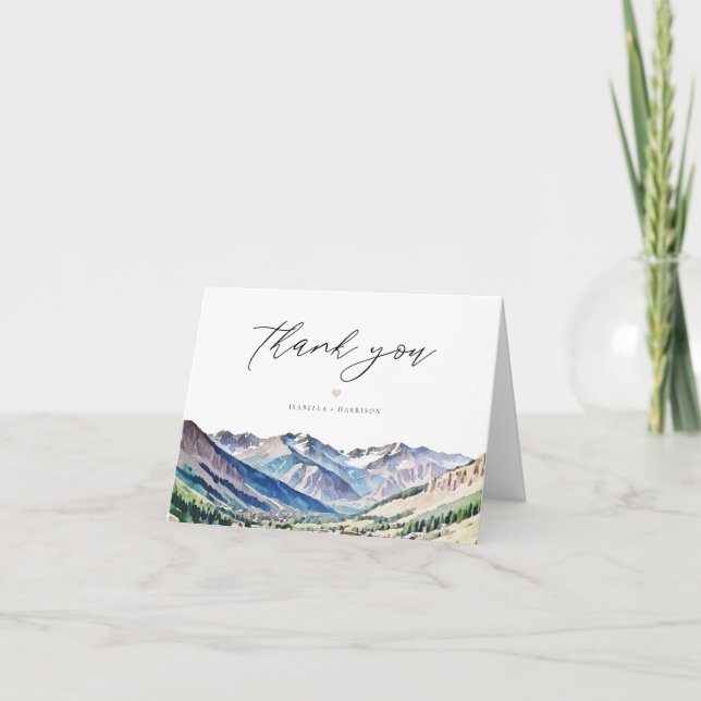 TELLURIDE Colorado Skyline Mountain Destination Tack Kort (Framsida)
