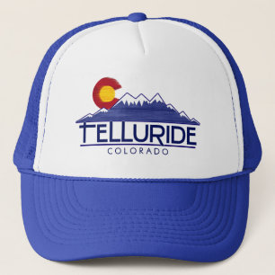 Telluride Colorado trä berg mössa Keps