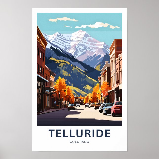 Telluride Colorado Travel Skriv ut Poster (Framsidan)
