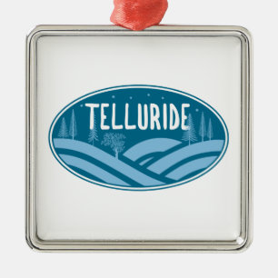 Telluride Colorado utomhus Julgransprydnad Metall