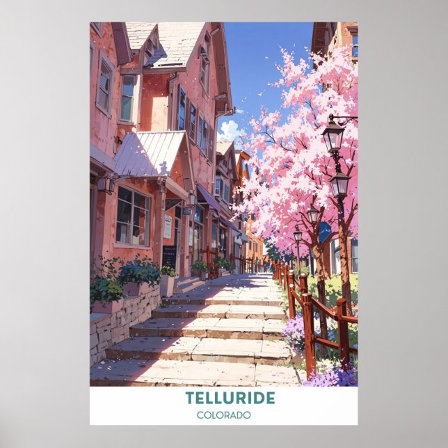 Telluride - Colorado - Vacker Town Poster (Framsidan)