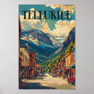 Telluride, Colorado Vintage resor Poster