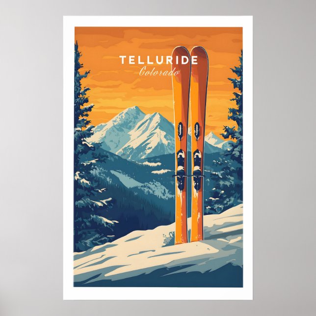 Telluride Resematerialaffisch - Colorado 1 Poster (Framsidan)