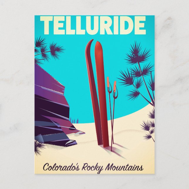 Telluride Ski Rocky mountains Vykort (Framsida)