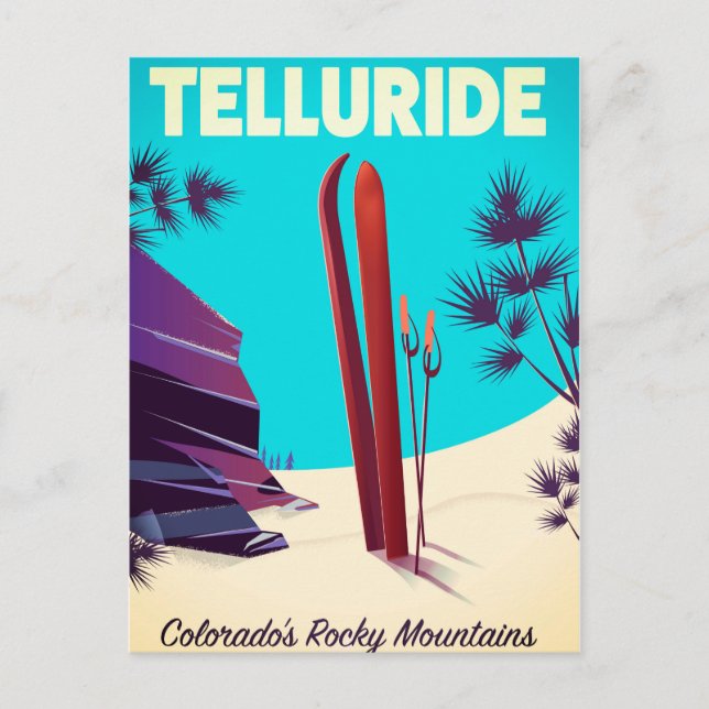 Telluride Ski Rocky mountains Vykort (Framsida)