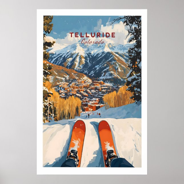 Telluride skidisplayaffisch 1 poster (Framsidan)
