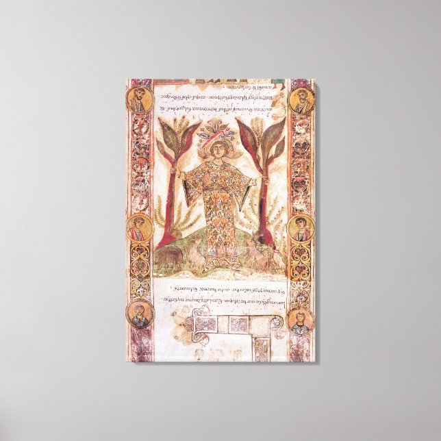 Tellus, från Exultet I, c.1030 Canvastryck (Framsida)