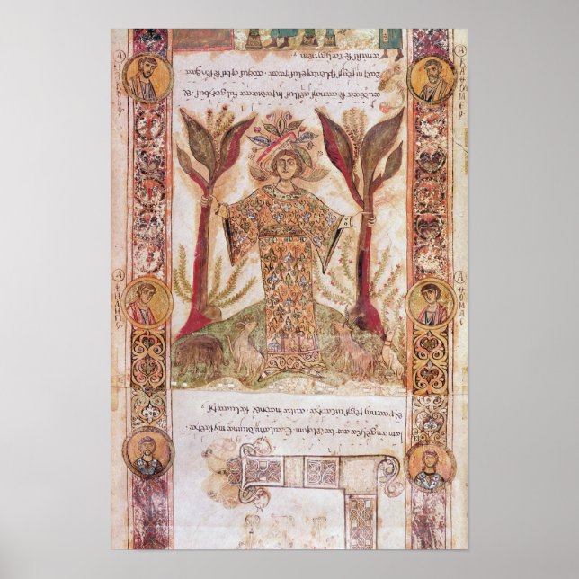 Tellus, från Exultet I, c.1030 Poster (Framsidan)