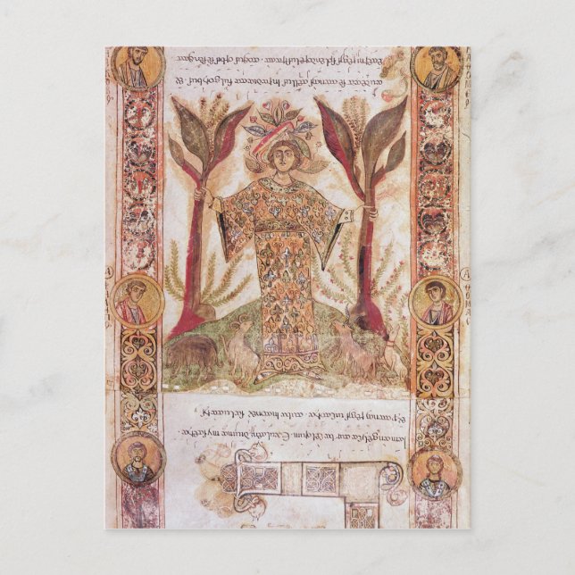 Tellus, från Exultet I, c.1030 Vykort (Framsida)