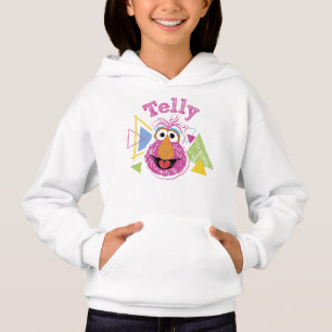 Telly Monster Rolig Grafik T Shirt