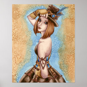 Telsa - Steampunk konstaffisch Poster