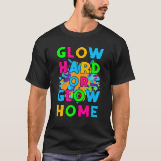 Tema för återloppsglöd för glöd i Party på 80-tale T Shirt