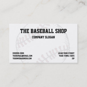 Tema för baseballsoftballsportar visitkort