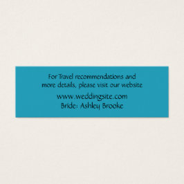 Tema för blåhavsparadistema Webbplatshölje Litet Visitkort