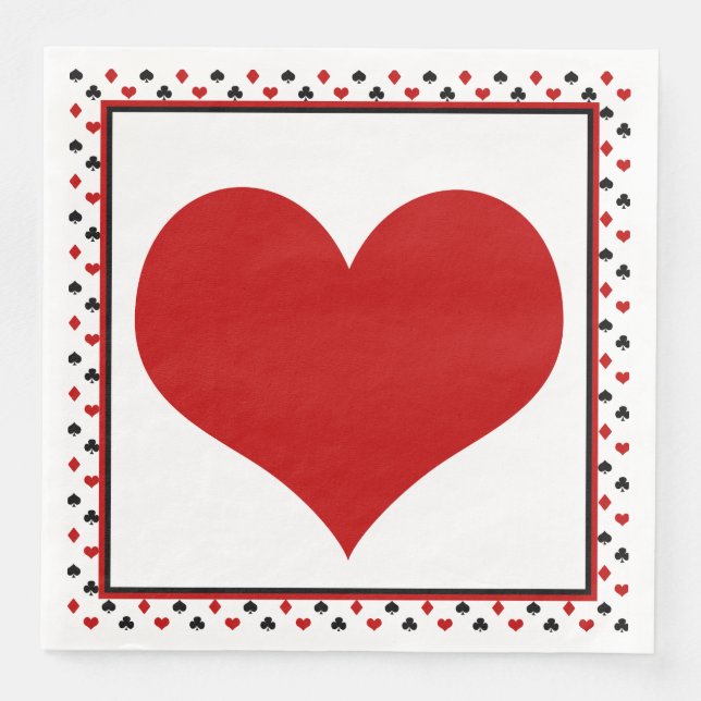 Tema för bokkort | Red Heart Pappersservett (Framsida)
