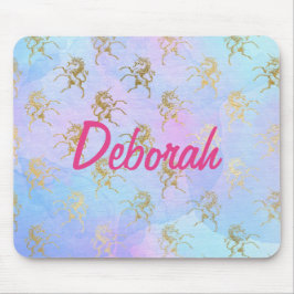 Tema för Bright Pastel Unicorn Musmatta