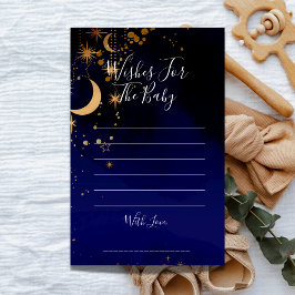 Tema för Cosmiska stjärnor önskemål för babyduschs