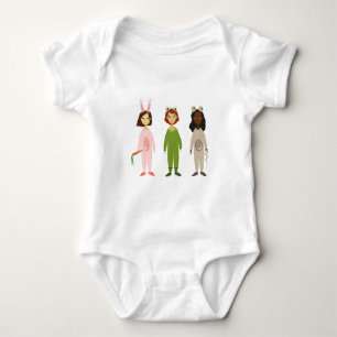 Tema för Cute Flickor pajama-vänner T-shirt