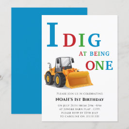 Tema för första födelsedagskalender inbjudningar