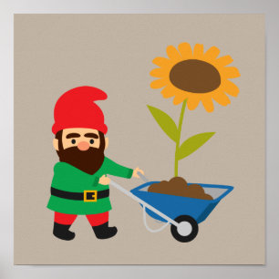tema för Garden gnome Poster