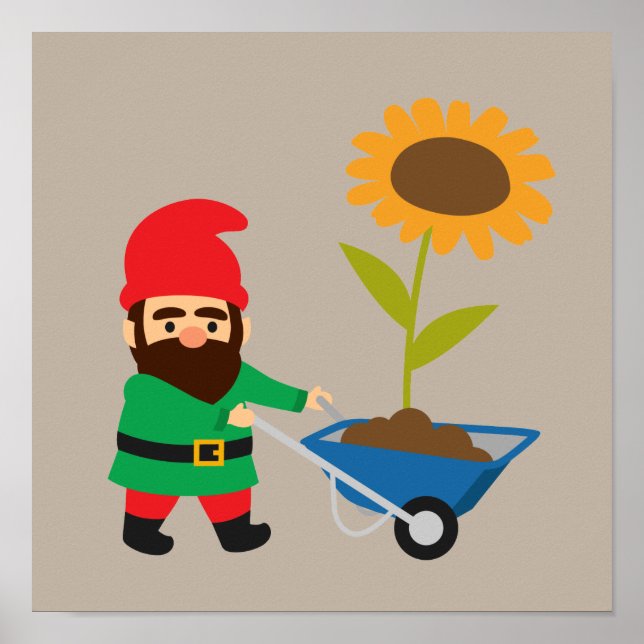  tema för Garden gnome Poster (Framsidan)