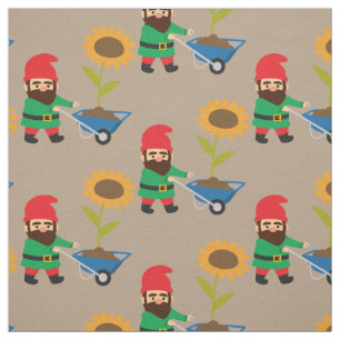 tema för Garden gnome Tyg