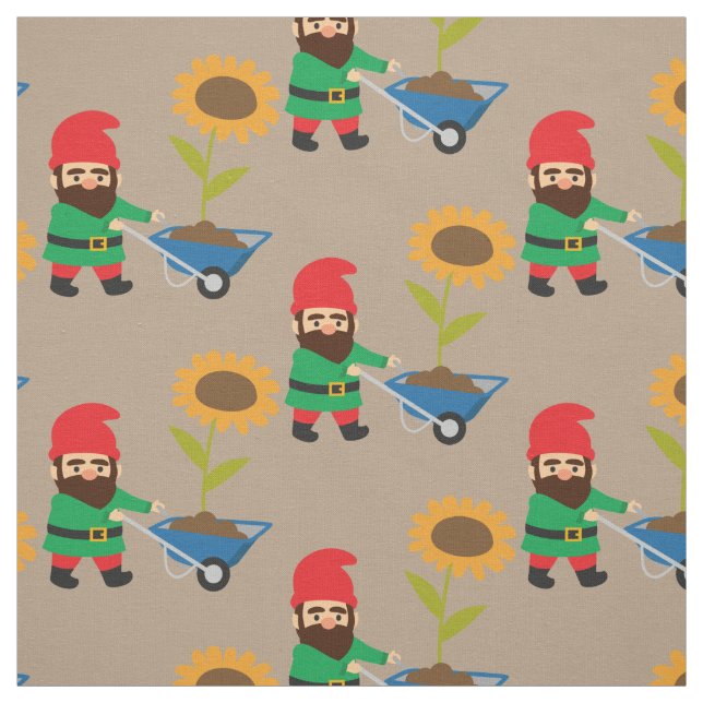  tema för Garden gnome Tyg (Provkarta)