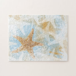 Tema för havsbottnen i havsbottnen i Starfish Pussel